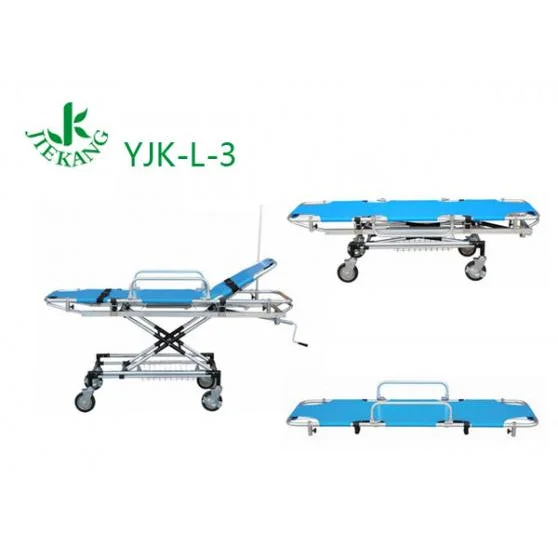 捷康铝合金推车抢救床 YJK-L-3 高清实拍图